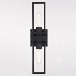 Flash Sale ⭐ Patriot Lighting® Marquis Matte Black 2 Light Wall Light 👍 -Patriot Lighting Sales W0347 4