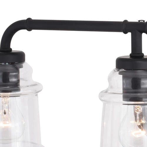 Flash Sale ✨ Patriot Lighting® Toledo Matte Black 3 Light Vanity Light 😉 4 Flash Sale ✨ Patriot Lighting® Toledo Matte Black 3 Light Vanity Light 😉 - Image 2