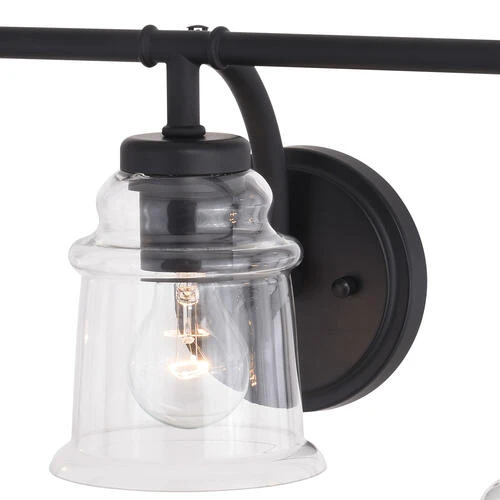 Flash Sale ✨ Patriot Lighting® Toledo Matte Black 3 Light Vanity Light 😉 5 Flash Sale ✨ Patriot Lighting® Toledo Matte Black 3 Light Vanity Light 😉 - Image 3