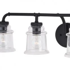 Buy 👍 Patriot Lighting® Toledo Matte Black 4 Light Vanity Light ✨ -Patriot Lighting Sales W0351 1