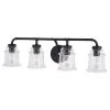Buy 👍 Patriot Lighting® Toledo Matte Black 4 Light Vanity Light ✨ -Patriot Lighting Sales W0351