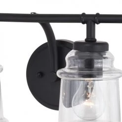 Buy 👍 Patriot Lighting® Toledo Matte Black 4 Light Vanity Light ✨ -Patriot Lighting Sales W0351 2