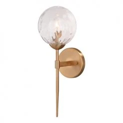 New 😀 Patriot Lighting® Olson Natural Brass 1 Light Wall Light ✨