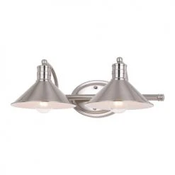 Best Sale ⭐ Patriot Lighting® Akron Matte White 2 Light Vanity Light ⌛