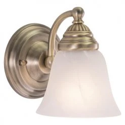 Brand new 🔥 Patriot Lighting® Standford Antique Brass 1 Light Vanity Light ⭐