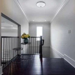 Hot Sale ❤️ Patriot Lighting® Legend Brushed Nickel Integrated LED Flush Mount Ceiling Light 👏 -Patriot Lighting Sales inuse3519141