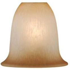 Best deal 🥰 Patriot Lighting® Etched Champagne Bell Replacement Glass With 1-5/8" Fitter ✨