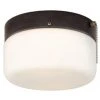 Outlet 🧨 Patriot Lighting® Drum Bronze 2-Light Flush Mount Ceiling Light 👏 -Patriot Lighting Sales vx cc1490bz