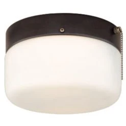 Outlet 🧨 Patriot Lighting® Drum Bronze 2-Light Flush Mount Ceiling Light 👏