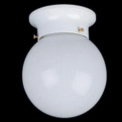 Wholesale ✨ Patriot Lighting® Amity White 1-Light Flush Mount Ceiling Light ✨