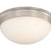Best Sale 🛒 Patriot Lighting® Tertial II Brushed Nickel 2-Light Flush Mount Ceiling Light 🤩