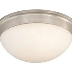 Best Sale 🛒 Patriot Lighting® Tertial II Brushed Nickel 2-Light Flush Mount Ceiling Light 🤩