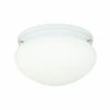 Outlet ✔️ Patriot Lighting® Mushroom White 2-Light Flush Mount Ceiling Light 🔥 -Patriot Lighting Sales vx cc5829wm