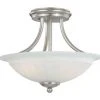 Discount 🧨 Patriot Lighting® Savvy Satin Nickel 2-Light Semi-Flush Mount Ceiling Light ✔️ 2 Discount 🧨 Patriot Lighting® Savvy Satin Nickel 2-Light Semi-Flush Mount Ceiling Light ✔️ -Patriot Lighting Sales vx cf57612sn