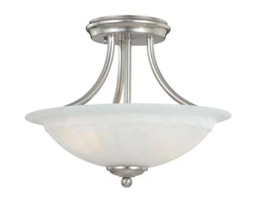 Discount 🧨 Patriot Lighting® Savvy Satin Nickel 2-Light Semi-Flush Mount Ceiling Light ✔️ 3 Discount 🧨 Patriot Lighting® Savvy Satin Nickel 2-Light Semi-Flush Mount Ceiling Light ✔️