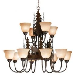 Flash Sale ❤️ Patriot Lighting® Yellowstone 12-Light Burnished Bronze Chandelier ❤️