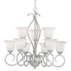 Promo 🧨 Patriot Lighting® Samantha 9-Light Satin Nickel Chandelier 🧨 -Patriot Lighting Sales vx ch57509sn