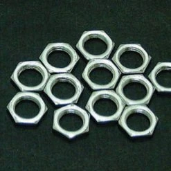 Discount 🎁 Patriot Lighting® Small Nickel Steel Lock Nuts - 12 Pk 🧨