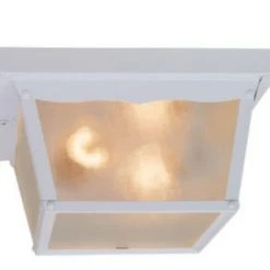 Promo 🛒 Patriot Lighting® McCormick White 2-Light Flush Mount Outdoor Ceiling Light 😉