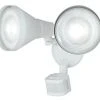 Best deal ❤️ Patriot Lighting® White Dual Head Motion Sensor Outdoor Security Flood Light 💯 -Patriot Lighting Sales vx ow9235w