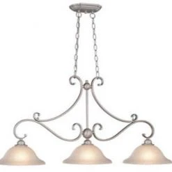 Budget 💯 Patriot Lighting® Monrovia Brushed Nickel 3-Light Island Light ⌛