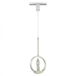 Discount ✔️ Patriot Lighting® Venetian 6.5" Satin Nickel 1-Light Track Light Pendant ❤️
