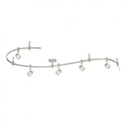 Flash Sale ⭐ Patriot Lighting® Sutton 5-Light Silver LED Flexible Track Lighting Set 😀