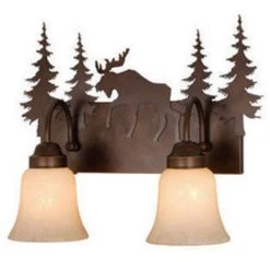 Promo 🎉 Patriot Lighting® Yellowstone 2-Light Burnished Bronze Vanity Light ✔️