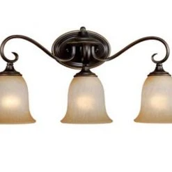 Deals 🔔 Patriot Lighting® Mavis Oil-Brushed Bronze With Gold Accent 3-Light Vanity Light ⌛